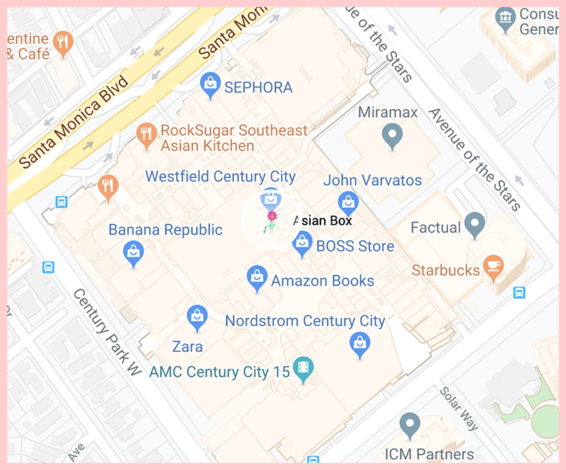 Asian Box Santa Monica Google Map