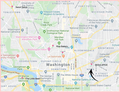 Seoul Spice Washington DC West Google Map