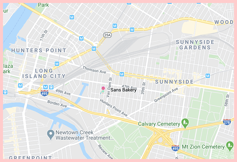 Sans Bakery Map Sans Bakery Map