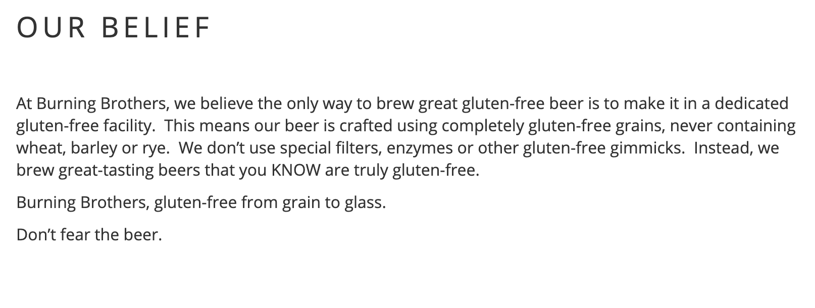 Gluten Free Beer