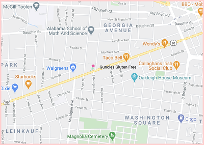 Guncles Gluten Free Map Guncles Gluten Free Map