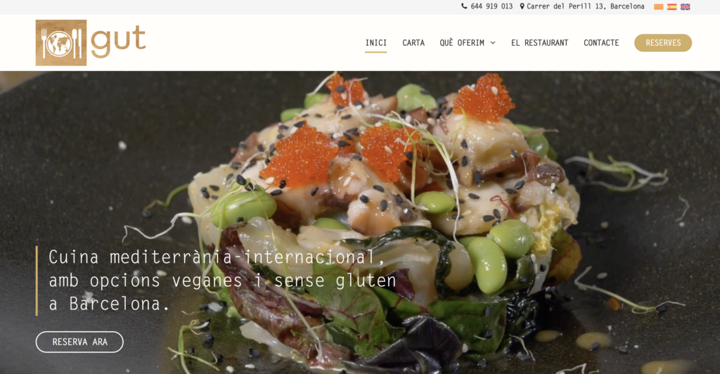 Restaurant Gut Barcelona web